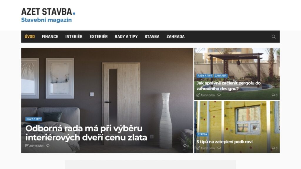 Azet stavba